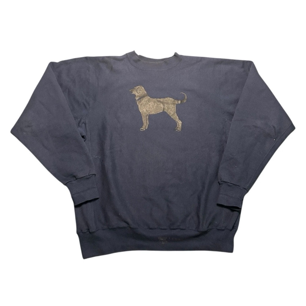 The Black Dog Vintage Sweatshirt Size XL Reverse Weave Crewneck By Kellsport 90s